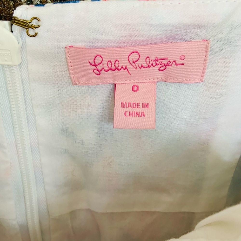 Lilly Pulitzer Petra Shell Me About It Dress Size 0 - Picture 3 of 9
